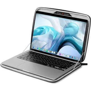 Twelve South SuitCase für MacBook | Maßgeschneiderte Laptop-Schutzhülle mit Innenfach und Ledergriff für MacBook Pro 16 Zoll