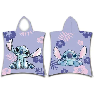 Jerry Fabrics Disney Lilo und Stitch Badeponcho mit Kapuze 50x115 cm