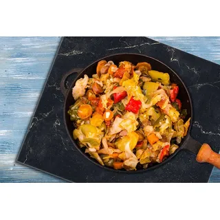 GLASPLATTE FÜR KÜCHE 60x65 Marmor