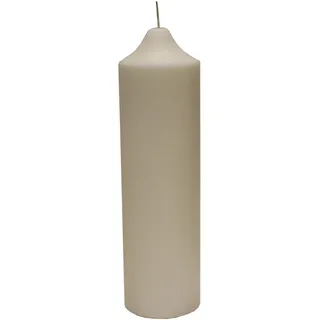 Ambia Home Stumpenkerze , Weiß , Naturmaterialien , zylindrisch , 35 cm , ohne Palmöl , Dekoration, Kerzen & Kerzenhalter, Stumpenkerzen