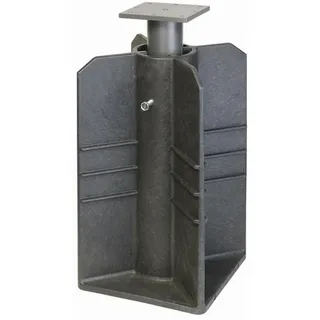 Siena Garden Bodenhülse Kunststoff Anthrazit