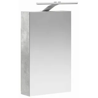 Badezimmerspiegelschrank mit Regal Beton Grau 30 x 10,5 x 50 cm - Grau