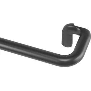 Umbra Twilight Einzeln Gardinenstange, Ausziehbare Vorhangstange mit Abgerundeten Enden für ideale Raumabdunkelung, 30- 84 Inches,76-213 cm,D19mm, Schwarz