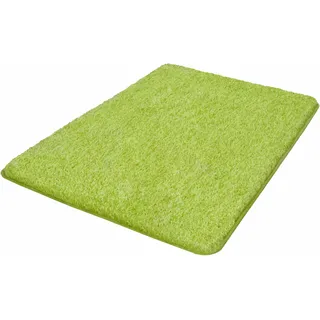 Badematte KLEINE WOLKE "Seattle, Badvorleger, Badezimmer Teppich" Gr. 4, grün (kiwigrün), H:25mm, Kunstfaser, Badematten, Badematte, Badteppich, Uni Farben mit Melange Effekt, besonders weich, waschbar