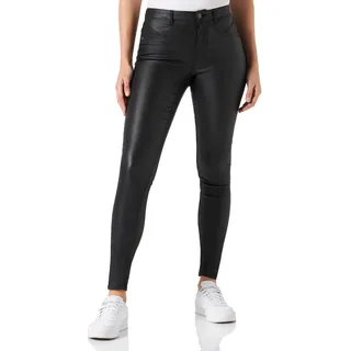 ONLY Damen Onlroyal-NYA Mw Cut Sk Coated Cc PNT Hose, Schwarz, S / 32L EU