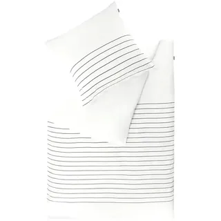 Musterring Bettwäsche Simple 135 x 200 cm Satin Weiß
