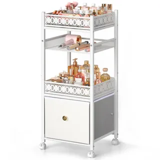 Make-up-Organizer, großer Hautpflege-Organizer, Make-up-Organizer für Schminktisch, Make-up-Aufbewahrung, Kosmetik-Organizer mit Schublade, Badezimmer-Schmink-Organizer, Make-up-Halter für Hautpflege,