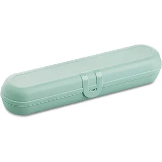 Koziol KLIKK Besteck-Etui ohne Besteck, Besteckbox to go, Outdoor Besteck-Behälter für Camping, Reise | Wiederverwendbare Besteck-Verpackung, Bestecktasche, Besteckdose (Organic Turquoise)