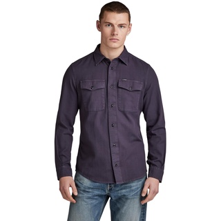 G-Star RAW Herren Marine Slim Hemd, Purpur (dk Grape gd D20165-D454-C124), XL