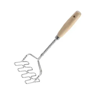 Westmark Kartoffelstampfer 34 cm Edelstahl Holz Braun Silber
