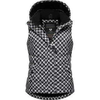 Ragwear Steppweste "Steppweste Hesty Print", schwarz