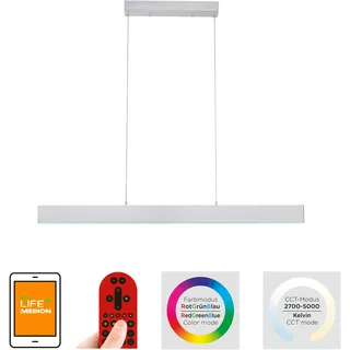 just light. Nila 1-flg. 121 x 120 cm grau Aluminium