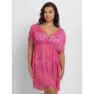 Dorina Kaftan "Sabrina" tiefer V-Ausschnitt, pink