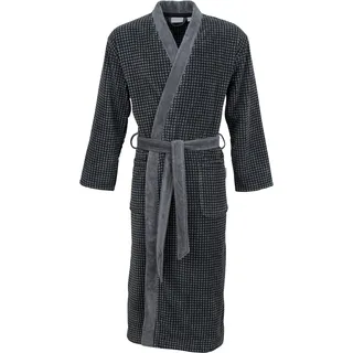 Carl Ross Velours Bademantel Schwarz L