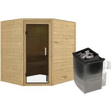 Bild von KARIBU Sauna Mia inkl. 9 kW Saunaofen mit Steuerung