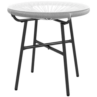 Outsunny Gartentisch Beistelltisch Ø 50 x 50 cm Grau