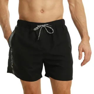 RIPT Herren Essentials Quick Dry UV 50 Sonnenschutz Badeshorts Badehose, Schwarz/Grau, 2XL, XXL
