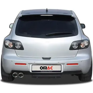 Heckschürzenansatz Heck Diffusor für Mazda 3 BK 2006-2009 Unlackiert Kunststoff