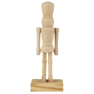IB Laursen Nussknacker natur H=21 Holz stehend Weihnachten Deko Figur Skandi Top