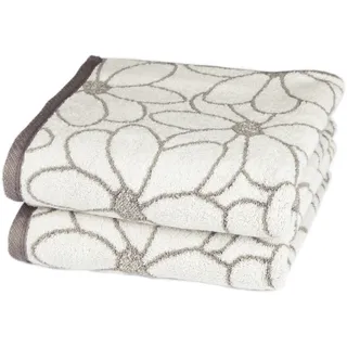 Ross Blütenfond Handtuch 50 x 100 cm beige