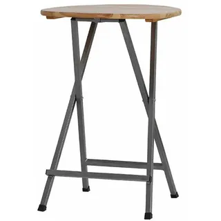 Fun Star Stehtisch Ø78cm Kiefernholz Gestell Stahl eckig pulverbeschichtet klappbar 110cm