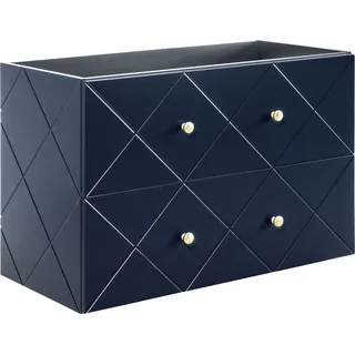 Waschtischunterschrank 90 Cm Wave Blue, Elegantes Design - Blau