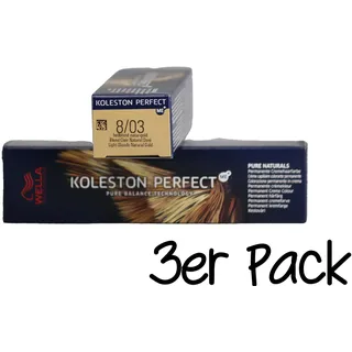 Koleston Perfect Me+ Pure Naturals 8/03 hellblond natur gold 60 ml