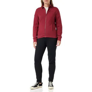 Champion Damen Legacy Sweatsuits Heritage W-Leichtes Stretch-Fleece, schmal, hoher Kragen Trainingsanzug, Rot TBR/Schwarz, 38