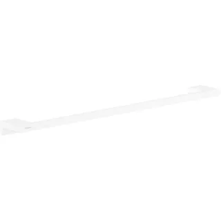 hansgrohe AddStoris - Badetuchhalter, Handtuchhalter für Wandmontage, verdeckte Befestigung, Badezimmer Zubehör, Mattweiß, 41747700