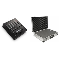 Numark M6 USB - 4-Kanal DJ-Mixer mit integriertem Audio Interface & PeakTech 7265, Transportkoffer für Messinstrumente, widerstandsfähiger Aluminiumkoffer