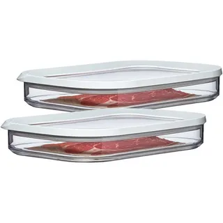 Mepal Modula Küchendose transparent 16 x 3,7 x 2 cm 0,55 l 2-teiliges Set