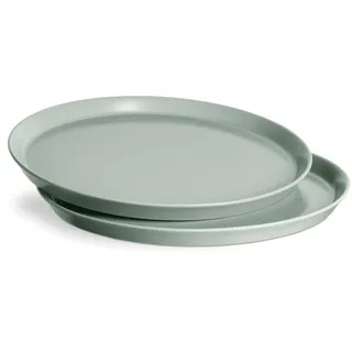 SPRINGLANE Teller Ø 27cm, 2er-Set Sweet Scandi aus Keramik, Mint, Spülmaschinengeeignet, Backofen- und mikrowellenfest