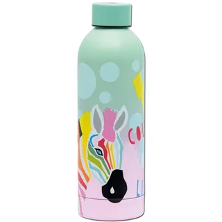 Moses moses. Lovely Planet Isolierflasche aus Edelstahl – 500 ml, doppelwandig, farbenfroh, bruchfest, für Schule & Ausflüge