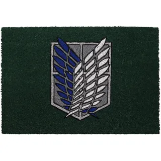 HEO GMBH SD TOYS Fußmatte, 60 x 40 cm, Scout Attack on Titans Emblem