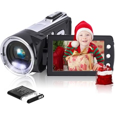 Vmotal gd8162 [Upgraded] 2,7K Digitale Videokamera 1080P FHD Camcorder 36MP / 2,7" TFT LCD-Bildschirm / 270 Grad drehbarer Camcorder für Kinder/Jugendliche