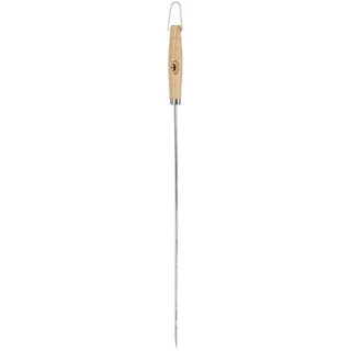 Grillspieß s V-förmig aus Edelstahl und Eschenholz 55 cm. Für Grill & Lagerfeuer
