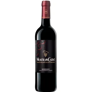 Mouton Cadet Rouge - Baron Philippe de Rothschild – Trockener Rotwein aus Bordeaux (1 x 0,75 l)