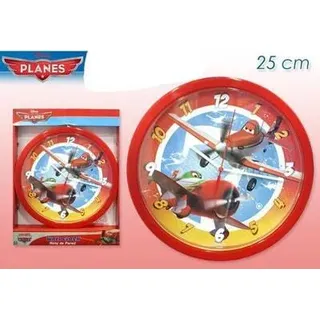 Jonotoys Flugzeuge Disney Wanduhr 25 cm Durchmesser