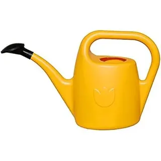 Plastia Gartengießkanne klein mit Brause, 2 L, Gelb | Gießkanne aus hochwertigem Kunststoff, handliche Gießkanne für Innen- und Außenbereich, zur Bewässerung von Zimmerpflanzen