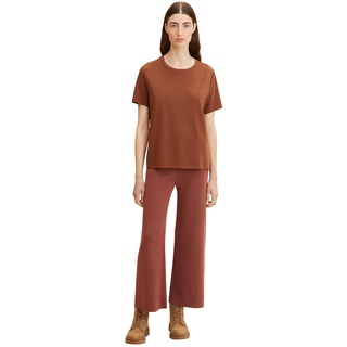 TOM TAILOR Damen Basic Strickhose 1032634, 30041 - Grounded Brown, 40