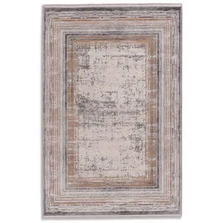 Novel Webteppich Mirano, Creme, Gold, Textil, Struktur, rechteckig, 200x290 cm, pflegeleicht, Teppiche , Böden, Teppiche, Webteppiche