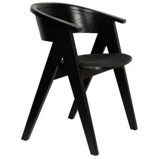 ZUIVER Armlehnstuhl Polyester schwarz