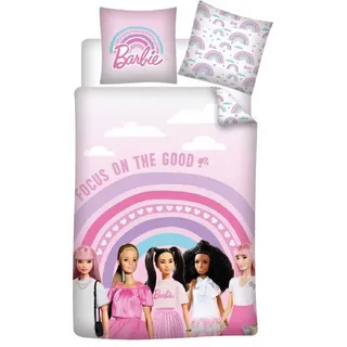 Aymax Barbie Bettbezug 140 x 200 cm - 65 x 65 cm - Baumwolle, - Vorbestellung - Rosa