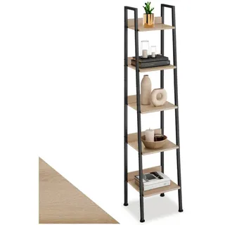 Tectake Leiterregal 35,5 x 31,5 x 170,5 cm Braun