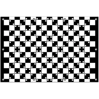 Wallario Outdoor-Poster für Garten oder Balkon, Motiv Optische Täuschung - Illusion - schwarz weiß, in ca. 80 x 120 cm - Schwarz