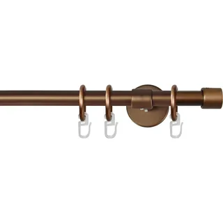 GARESA Vorhangstange RUSTIKA 1-läufig Ø 16 mm 180 cm Braun