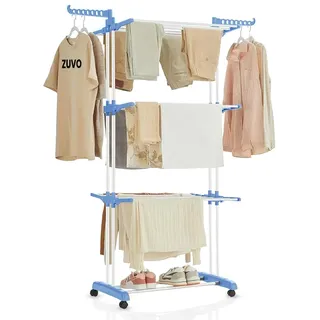 Zuvo Abtropfgestell, Edelstahl, Blau, L
