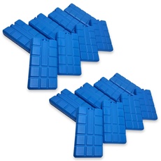 ToCi 16er Set Kühlakkus mit je 200ml | 16 Blaue Kühlelemente für die Kühltasche oder Kühlbox | Kühlakku Kühlpads Kühlpack für die Kühltragetasche | Kühlakkus dünn
