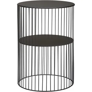 Landscape Beistelltisch , Schwarz , Metall , rund , Rundrohr, rund , 39x55x39 cm , Bsci , Wohnzimmer, Wohnzimmertische, Beistelltische, Beistelltische Metall