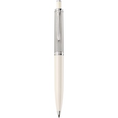 Bild Kugelschreiber Souverän 405, Silber-Weiß, hochwertiger Druckkugelschreiber im Geschenk-Etui, 815543